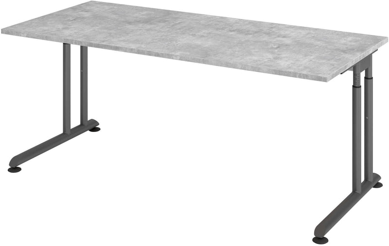 HAMMERBACHER höhenverstellbarer Schreibtisch VZS19/M/G beton