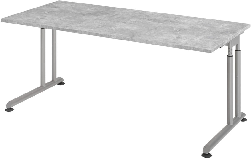 HAMMERBACHER höhenverstellbarer Schreibtisch VZS19/M/S beton