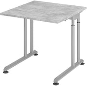 HAMMERBACHER höhenverstellbarer Schreibtisch VZS08/M/S beton