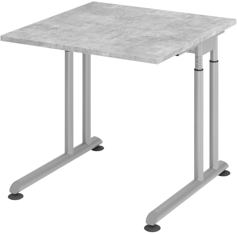 HAMMERBACHER höhenverstellbarer Schreibtisch VZS08/M/S beton