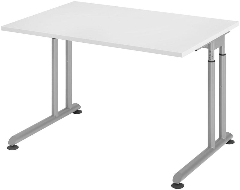 HAMMERBACHER höhenverstellbarer Schreibtisch VZS12/W/S weiß