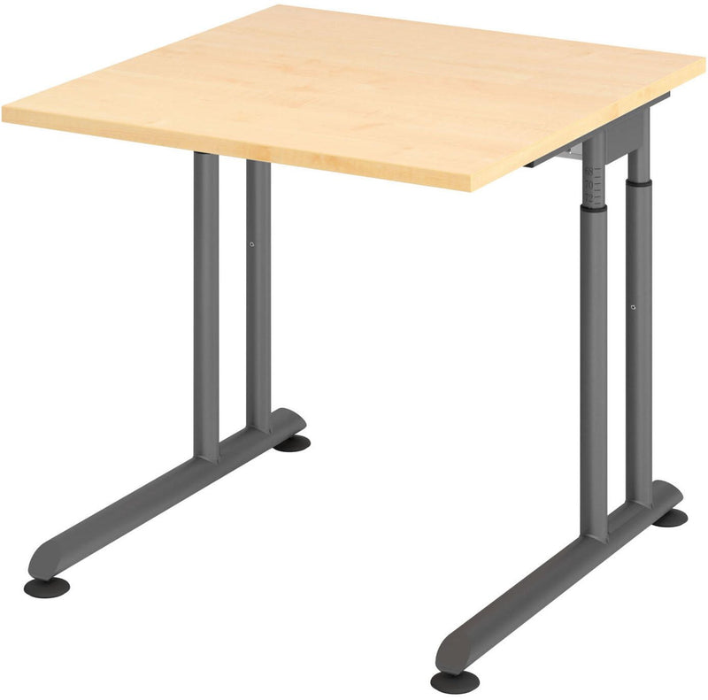 HAMMERBACHER höhenverstellbarer Schreibtisch VZS08/3/G ahorn