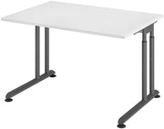 HAMMERBACHER höhenverstellbarer Schreibtisch VZS12/W/G weiß