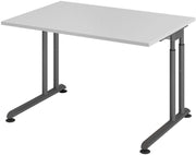 HAMMERBACHER höhenverstellbarer Schreibtisch VZS12/5/G lichtgrau