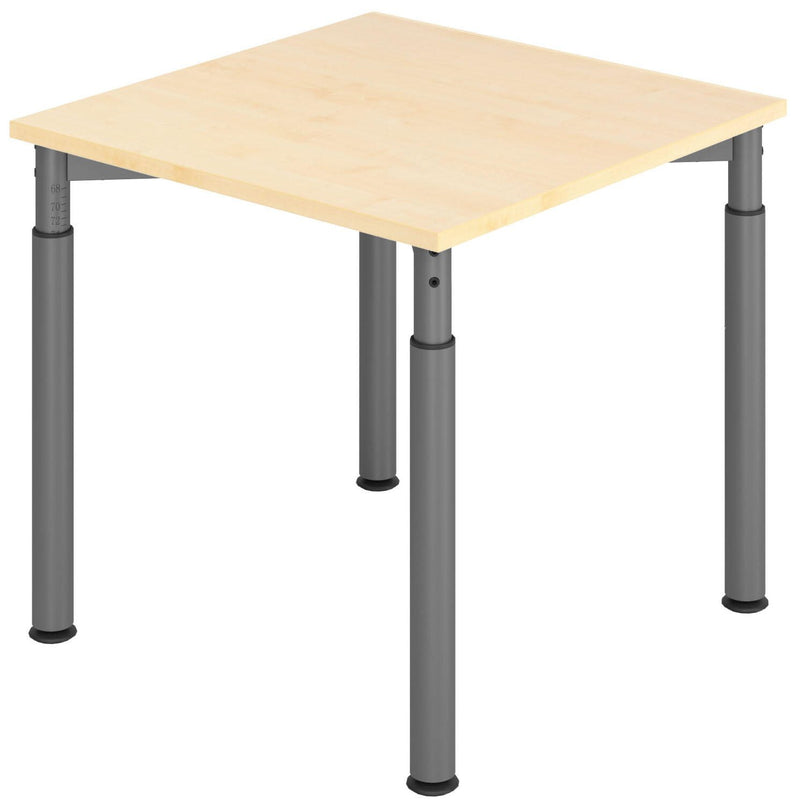 HAMMERBACHER höhenverstellbarer Schreibtisch VYS08/3/G ahorn
