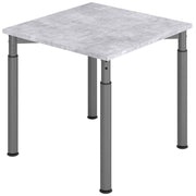 HAMMERBACHER höhenverstellbarer Schreibtisch VYS08/M/G beton