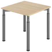 HAMMERBACHER höhenverstellbarer Schreibtisch VYS08/E/G eiche
