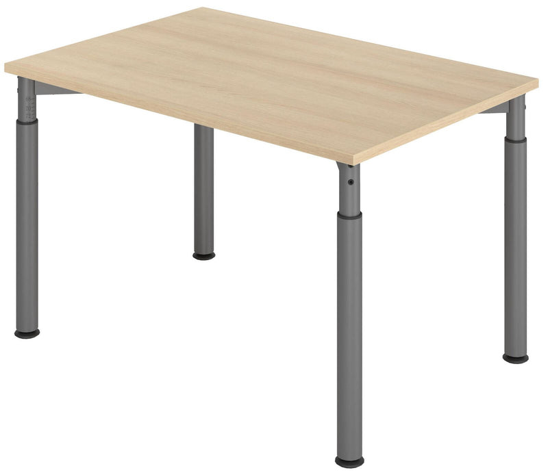 HAMMERBACHER höhenverstellbarer Schreibtisch VYS12/E/G eiche