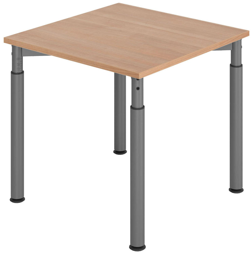HAMMERBACHER höhenverstellbarer Schreibtisch VYS08/N/G nussbaum