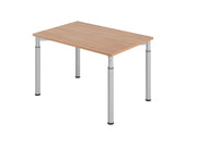 HAMMERBACHER höhenverstellbarer Schreibtisch VYS12/N/S nussbaum
