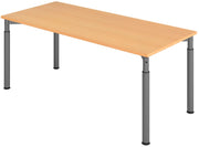 HAMMERBACHER höhenverstellbarer Schreibtisch VYS19/6/G buche