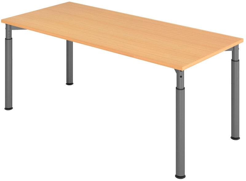HAMMERBACHER höhenverstellbarer Schreibtisch VYS19/6/G buche