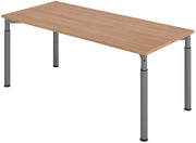 HAMMERBACHER höhenverstellbarer Schreibtisch VYS19/N/G nussbaum