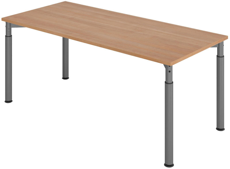 HAMMERBACHER höhenverstellbarer Schreibtisch VYS19/N/G nussbaum