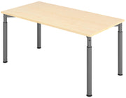 HAMMERBACHER höhenverstellbarer Schreibtisch VYS16/3/G ahorn