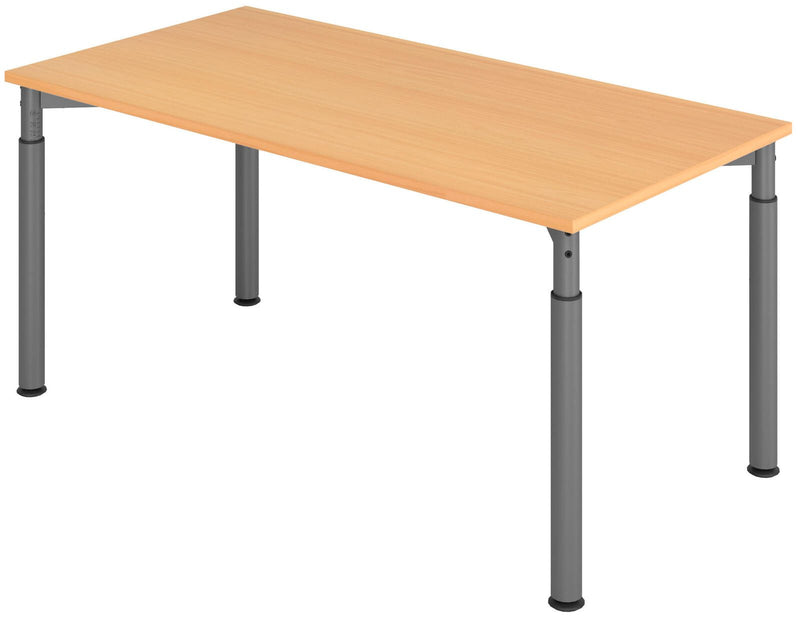 HAMMERBACHER höhenverstellbarer Schreibtisch VYS16/6/G buche