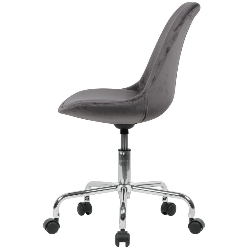 AMSTYLE Bürostuhl SPM1.420 Samt dunkelgrau