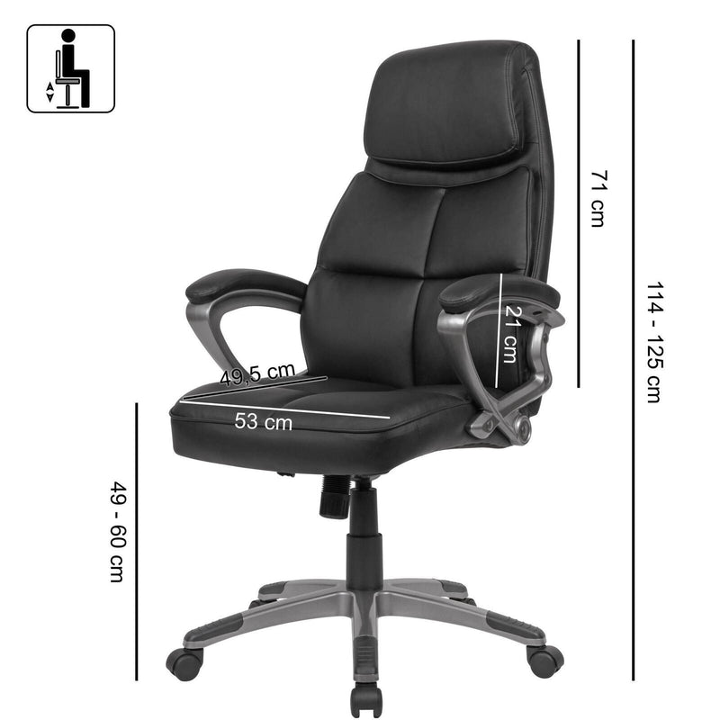 AMSTYLE Chefsessel SPM1.424 schwarz