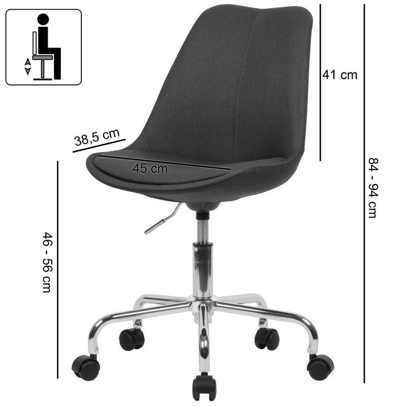 AMSTYLE Bürostuhl SPM1.422 schwarz