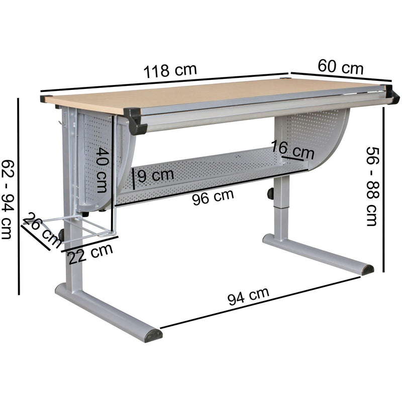 WOHNLING Kinderschreibtisch WL5.125 buche