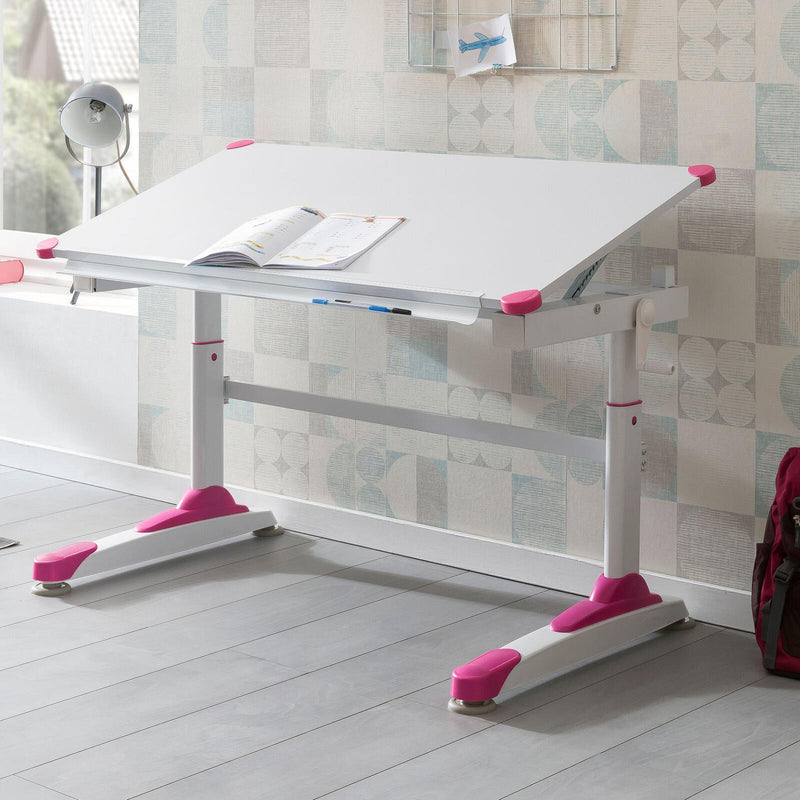 WOHNLING Kinderschreibtisch WL5.759 weiß, pink