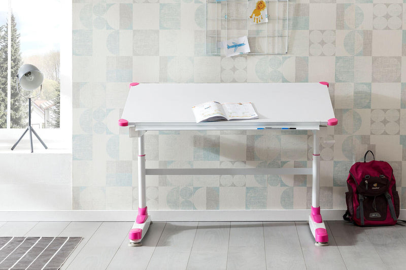 WOHNLING Kinderschreibtisch WL5.759 weiß, pink