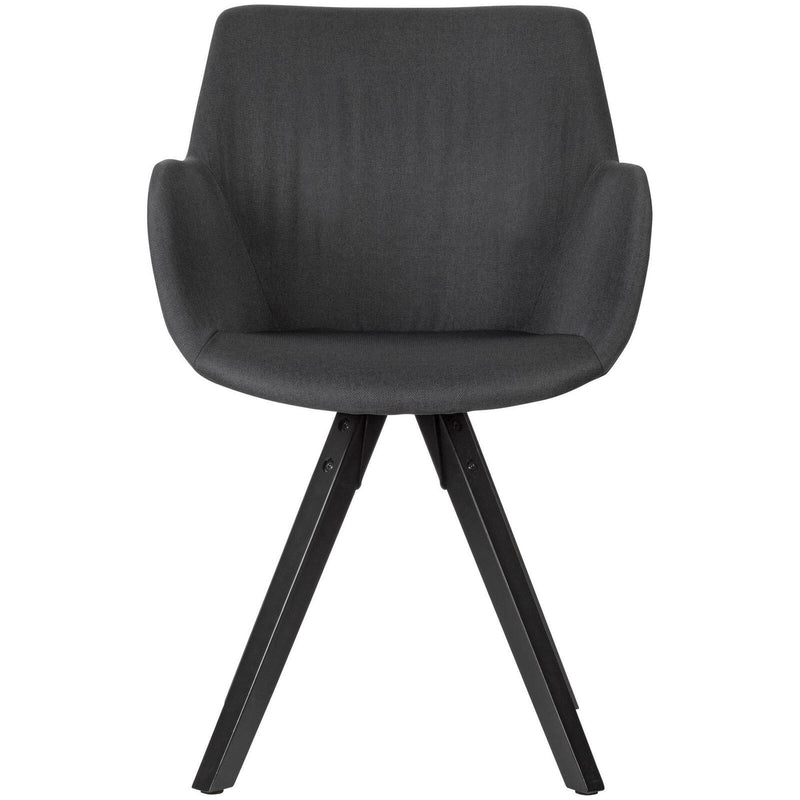 WOHNLING Esszimmerstühle WL6.115 Stoff schwarz