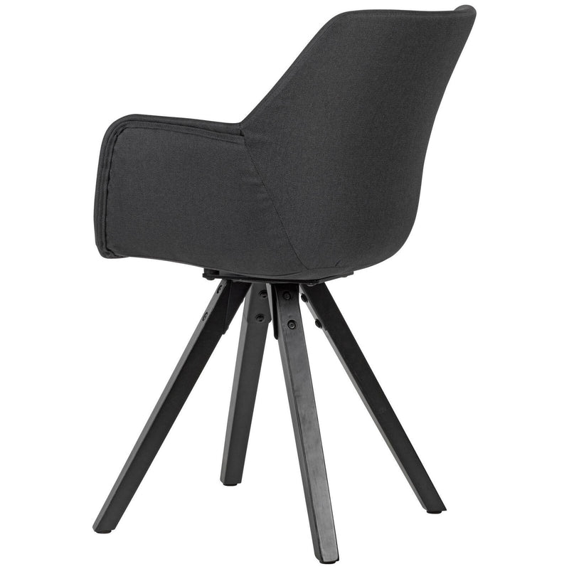 WOHNLING Esszimmerstühle WL6.115 Stoff schwarz