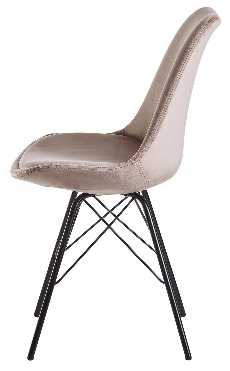 WOHNLING Esszimmerstuhl WL6.179 Samt rosa