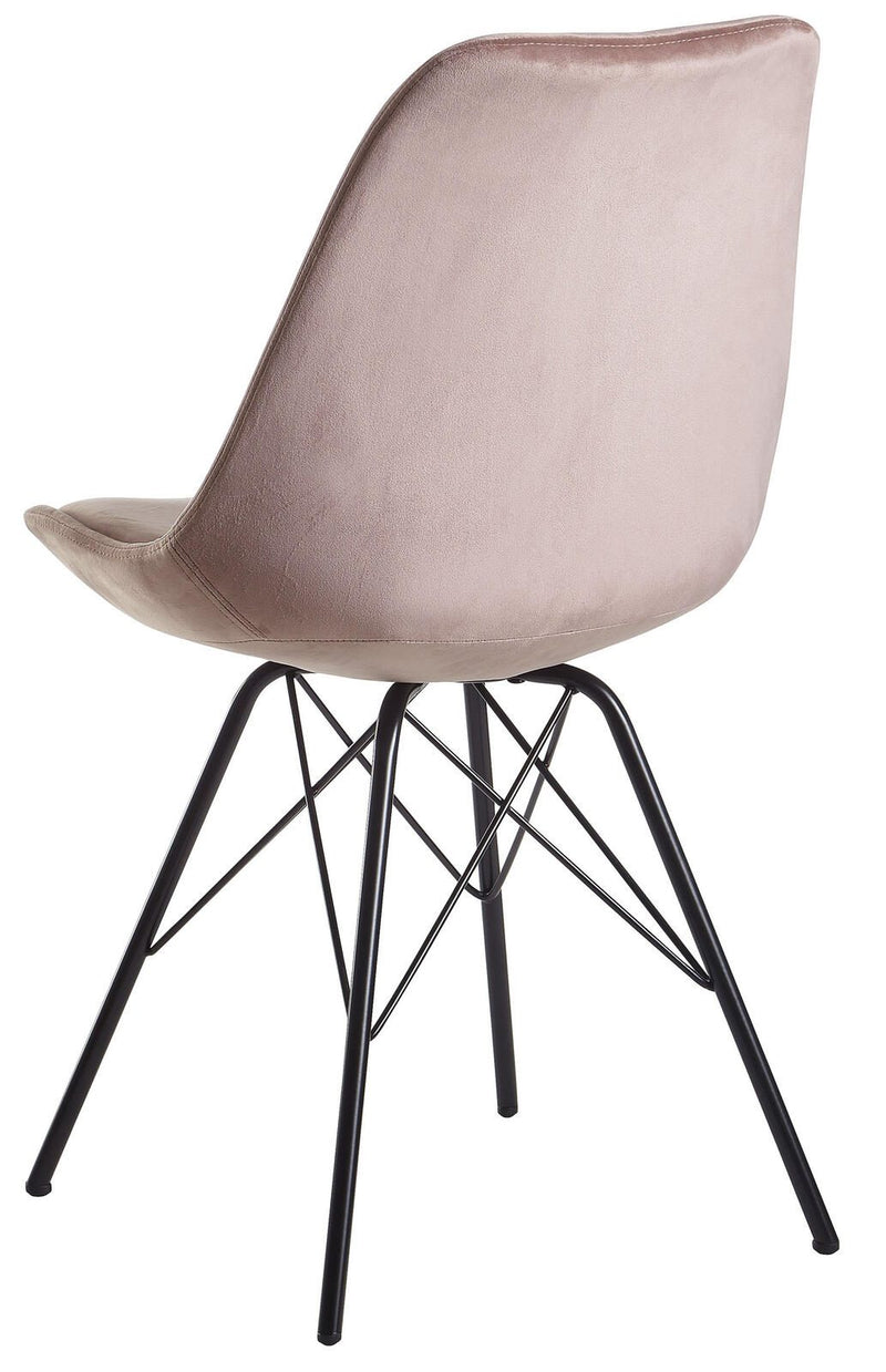 WOHNLING Esszimmerstuhl WL6.179 Samt rosa