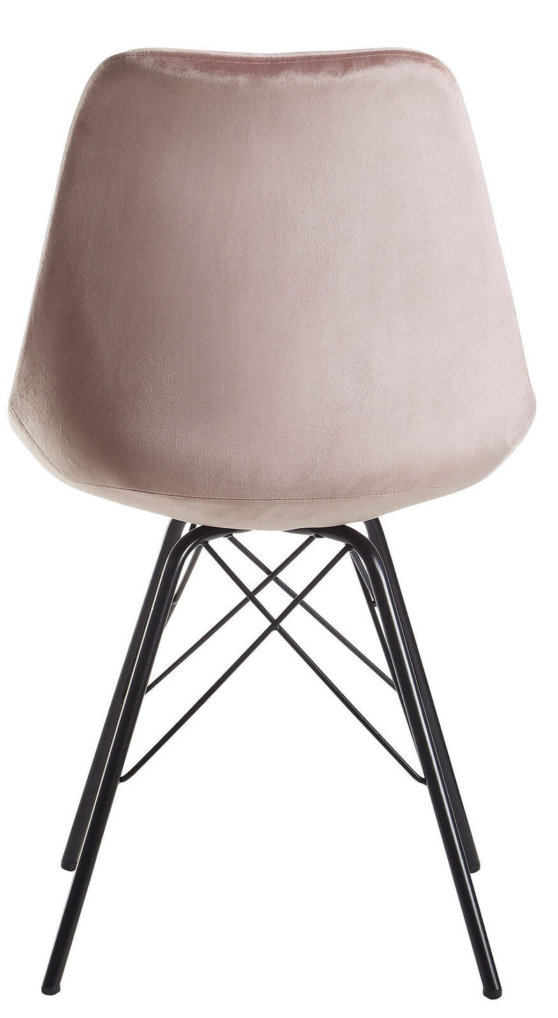 WOHNLING Esszimmerstuhl WL6.179 Samt rosa