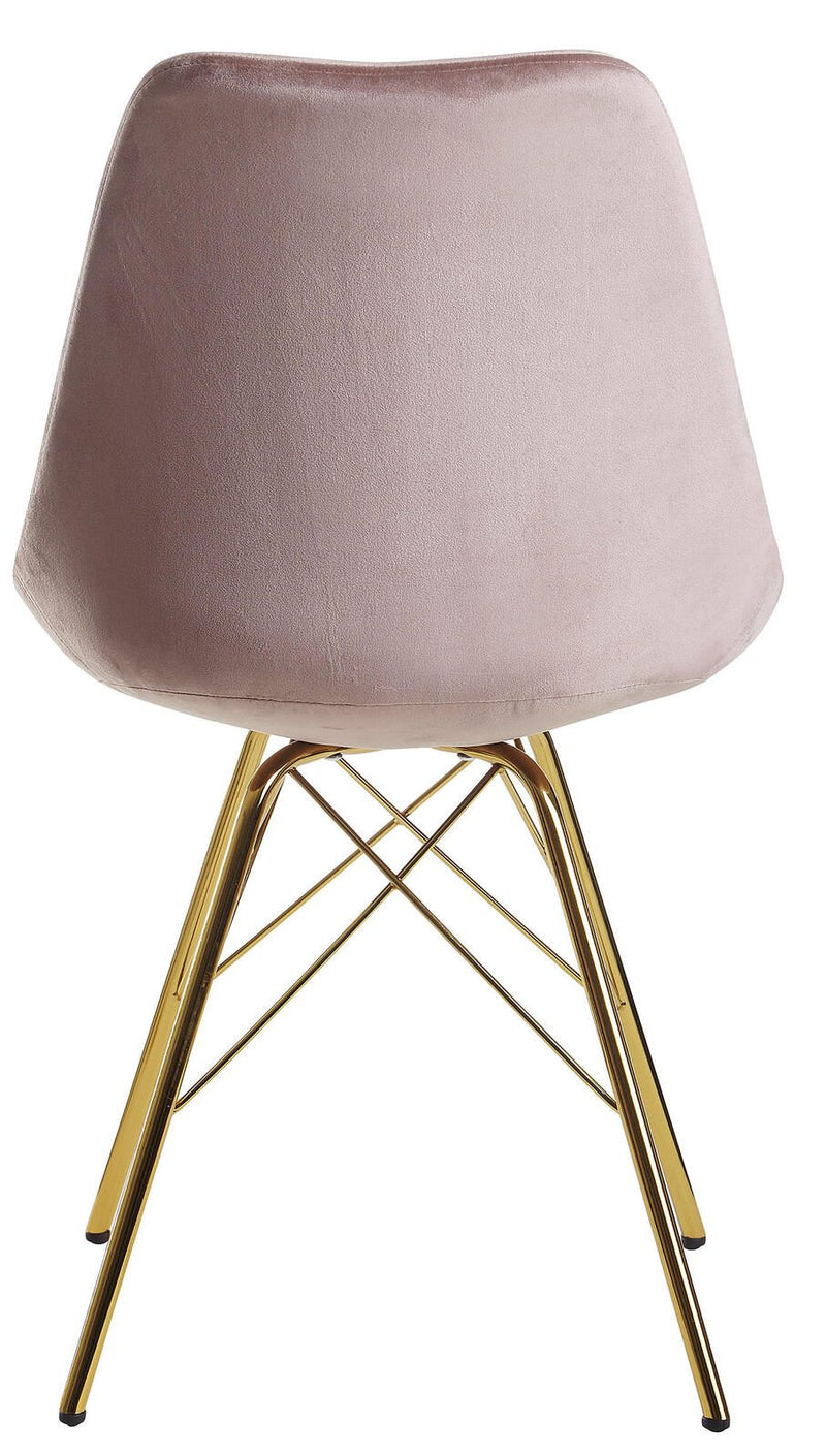 WOHNLING Esszimmerstuhl WL6.185 Samt rosa