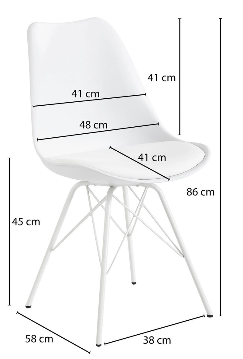 WOHNLING Esszimmerstuhl WL6.182 weiß