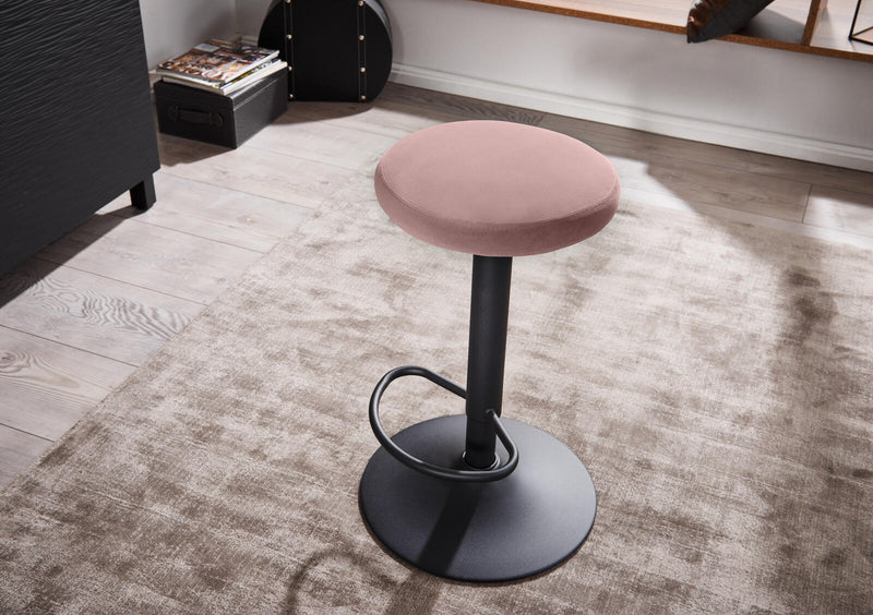 WOHNLING Barhocker WL6.197 Samt rosa