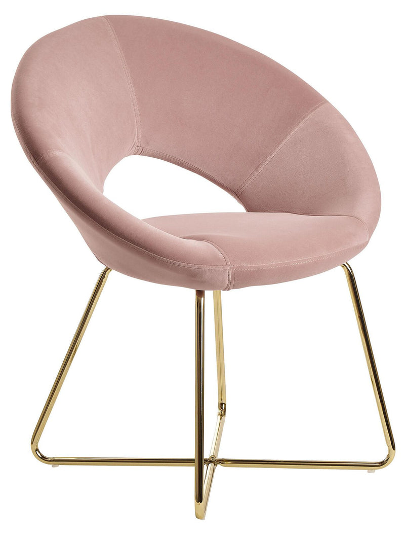 WOHNLING Esszimmerstuhl WL6.189 Samt rosa