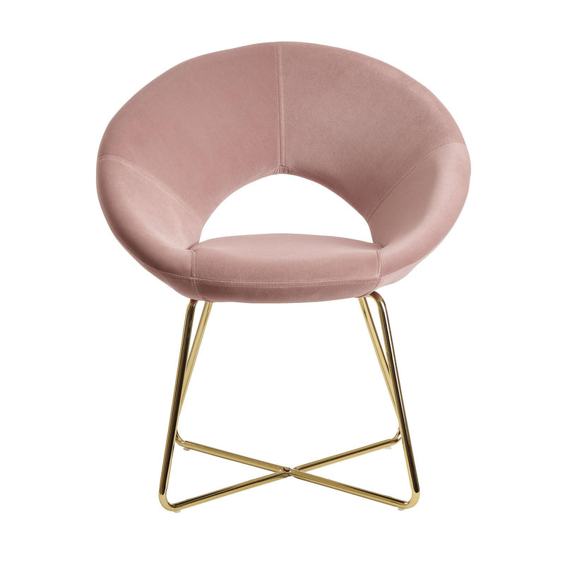 WOHNLING Esszimmerstuhl WL6.189 Samt rosa