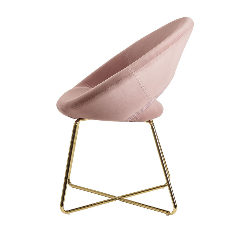 WOHNLING Esszimmerstuhl WL6.189 Samt rosa