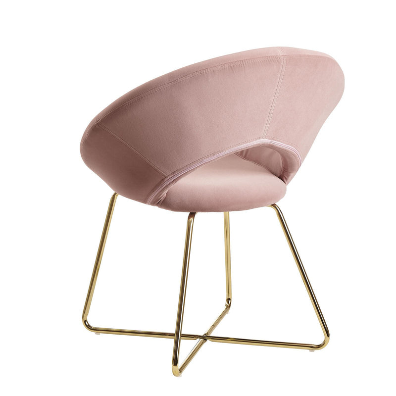 WOHNLING Esszimmerstuhl WL6.189 Samt rosa