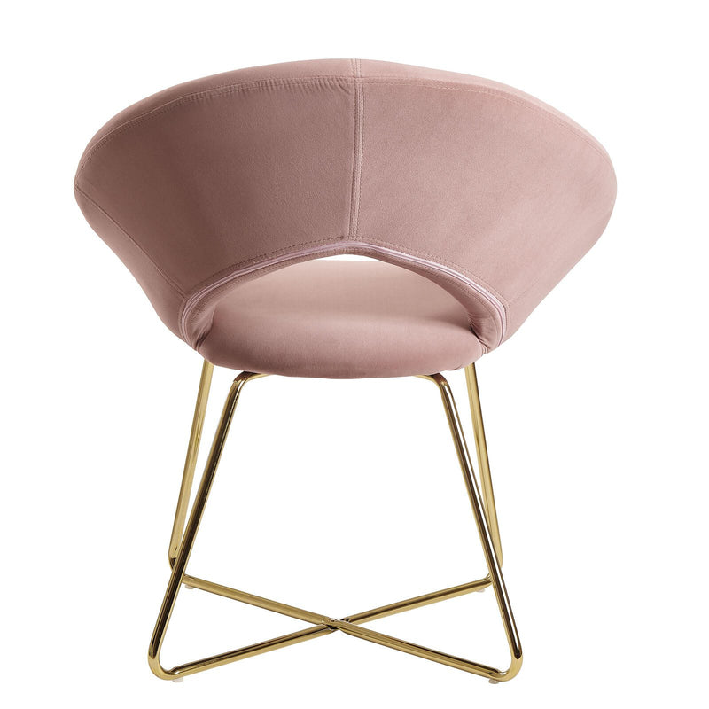 WOHNLING Esszimmerstuhl WL6.189 Samt rosa