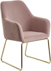 WOHNLING Esszimmerstuhl WL6.216 Samt rosa