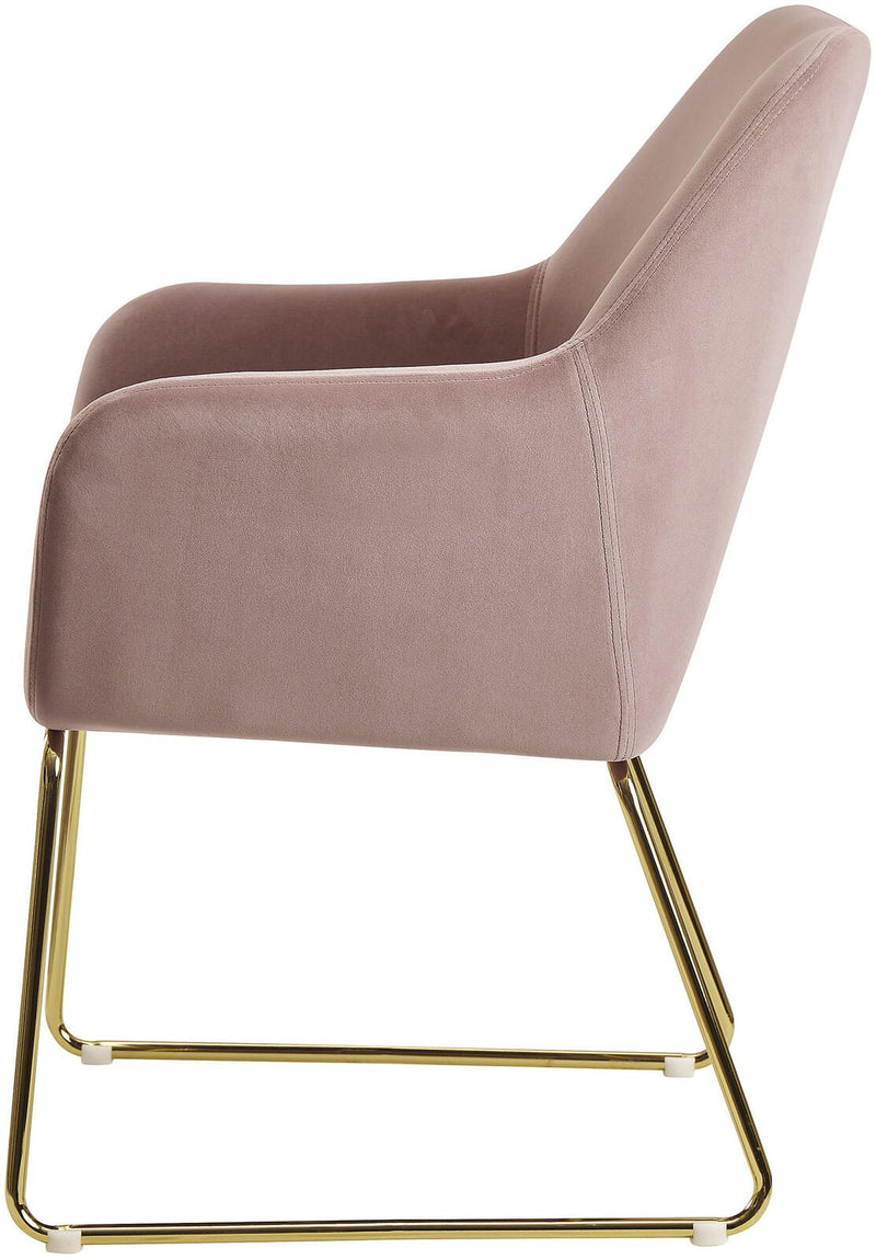WOHNLING Esszimmerstuhl WL6.216 Samt rosa