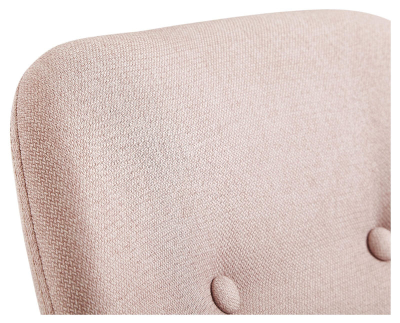 WOHNLING Schaukelstuhl 100% Polyester rosa