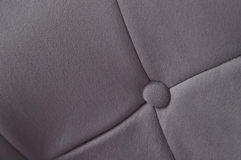 WOHNLING Loungesessel WL6.299 Samt grau