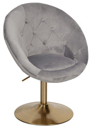 WOHNLING Loungesessel WL6.299 Samt grau