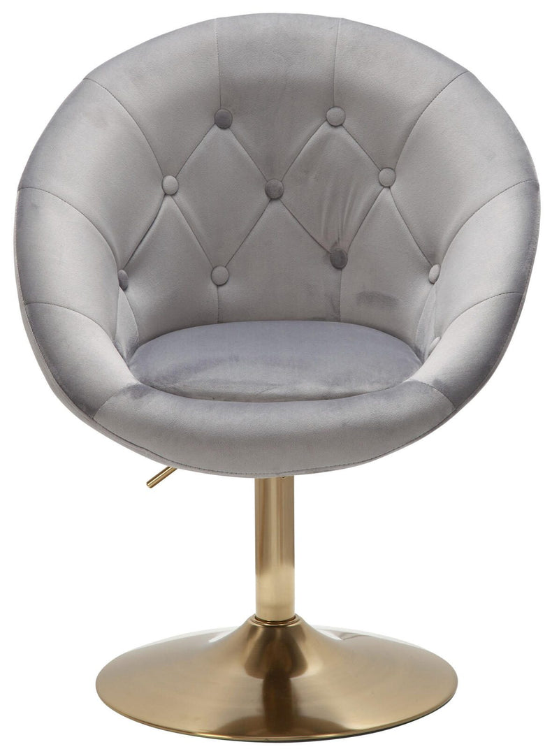 WOHNLING Loungesessel WL6.299 Samt grau