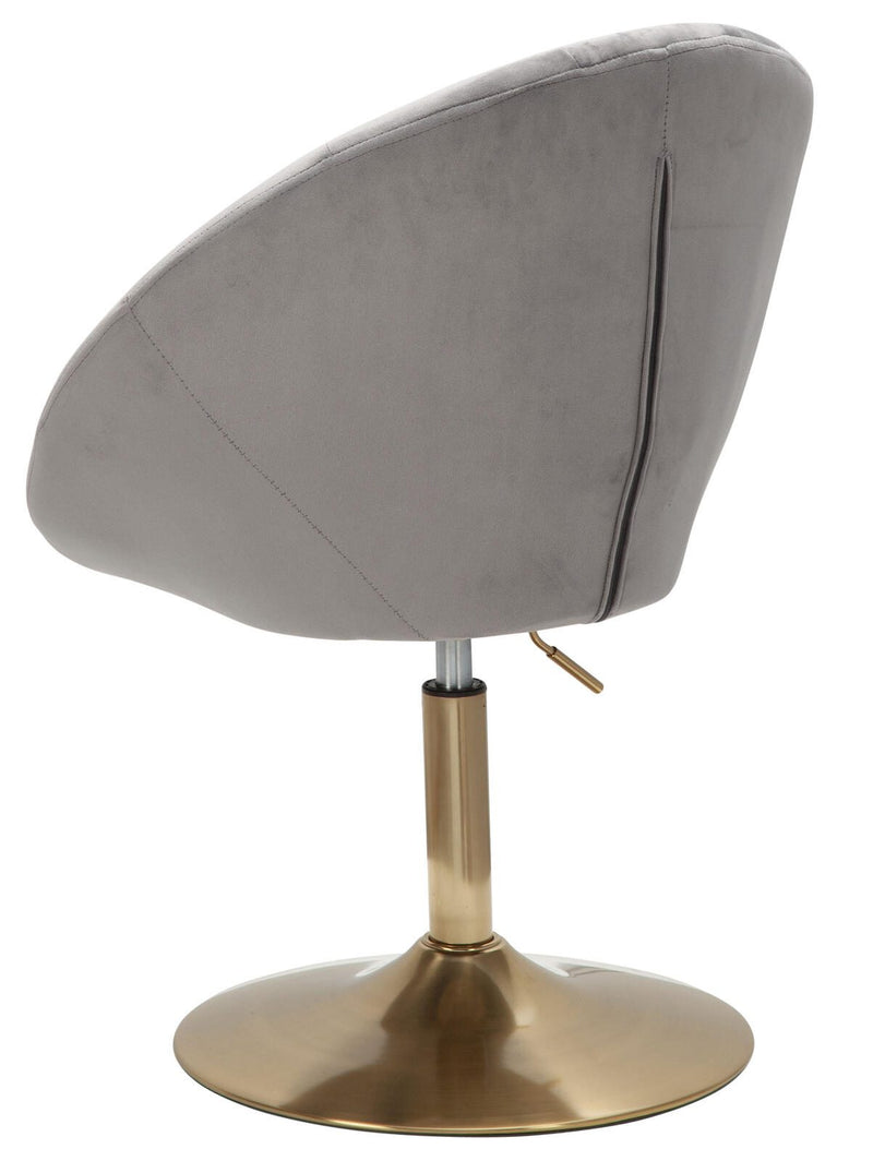 WOHNLING Loungesessel WL6.299 Samt grau