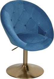 WOHNLING Loungesessel WL6.301 Samt blau