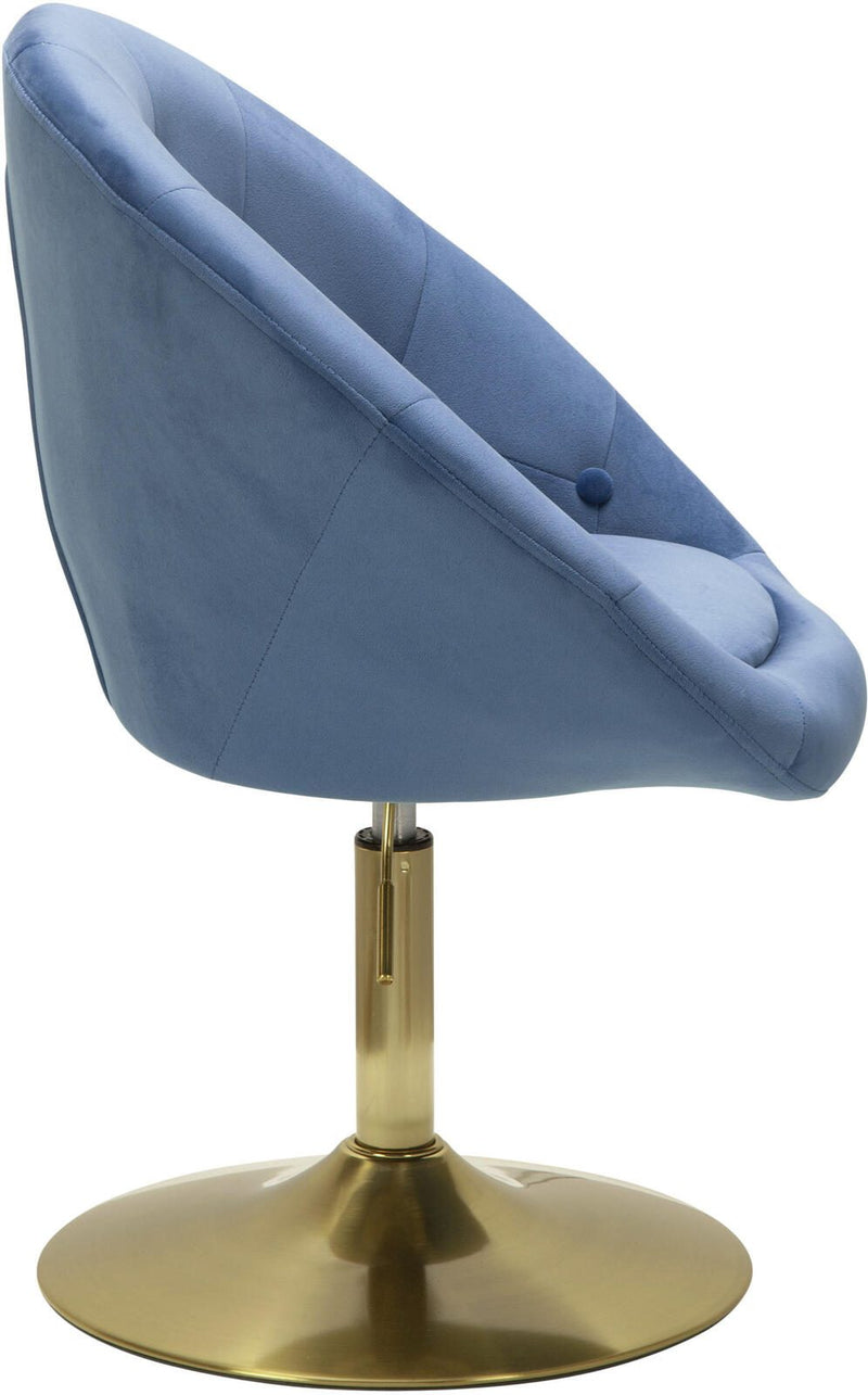 WOHNLING Loungesessel WL6.301 Samt blau
