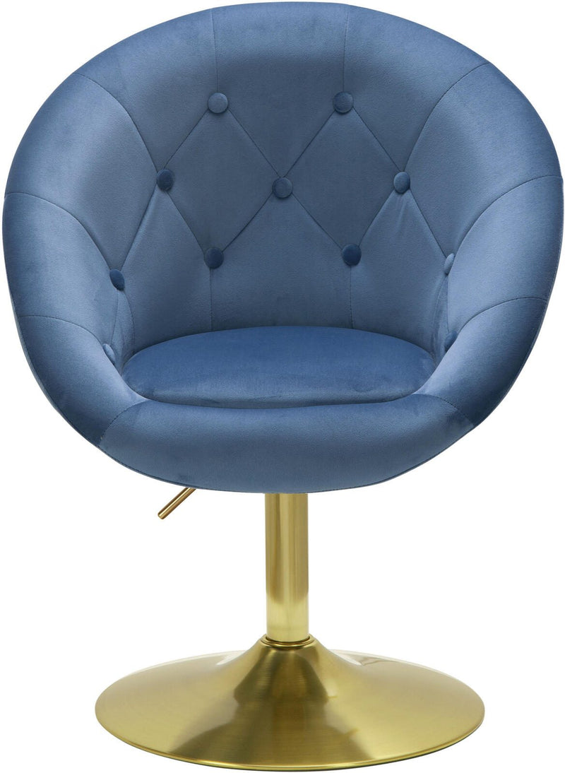 WOHNLING Loungesessel WL6.301 Samt blau
