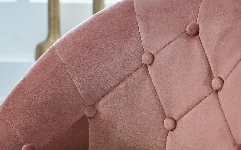 WOHNLING Loungesessel WL6.300 Samt rosa
